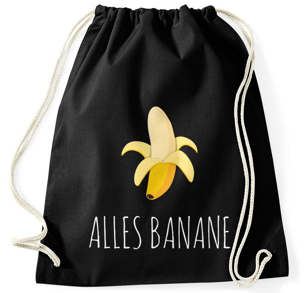 MoonWorks Turnbeutel Cooler Turnbeutel Banana Banane Hipster Cool Sportbeutel Moonworks® von MoonWorks
