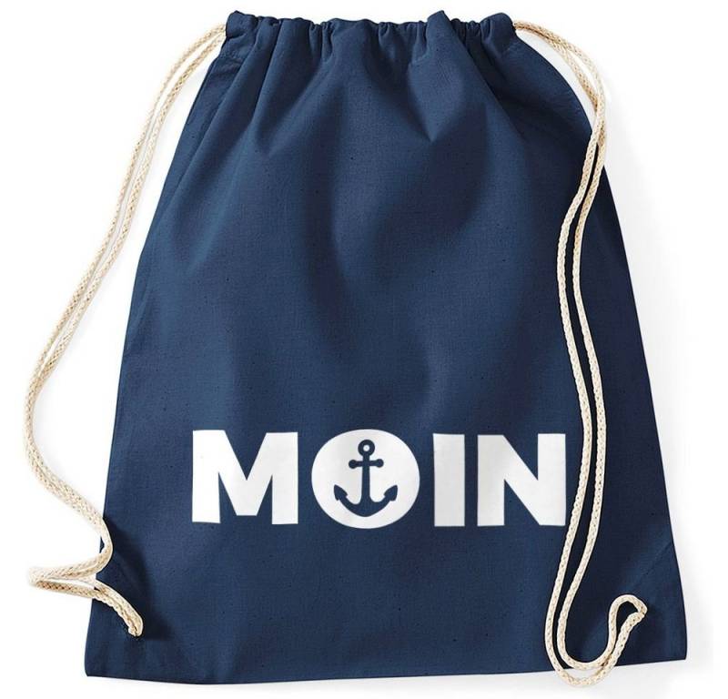 MoonWorks Turnbeutel Cooler Turnbeutel Moin mit Anker von MoonWorks