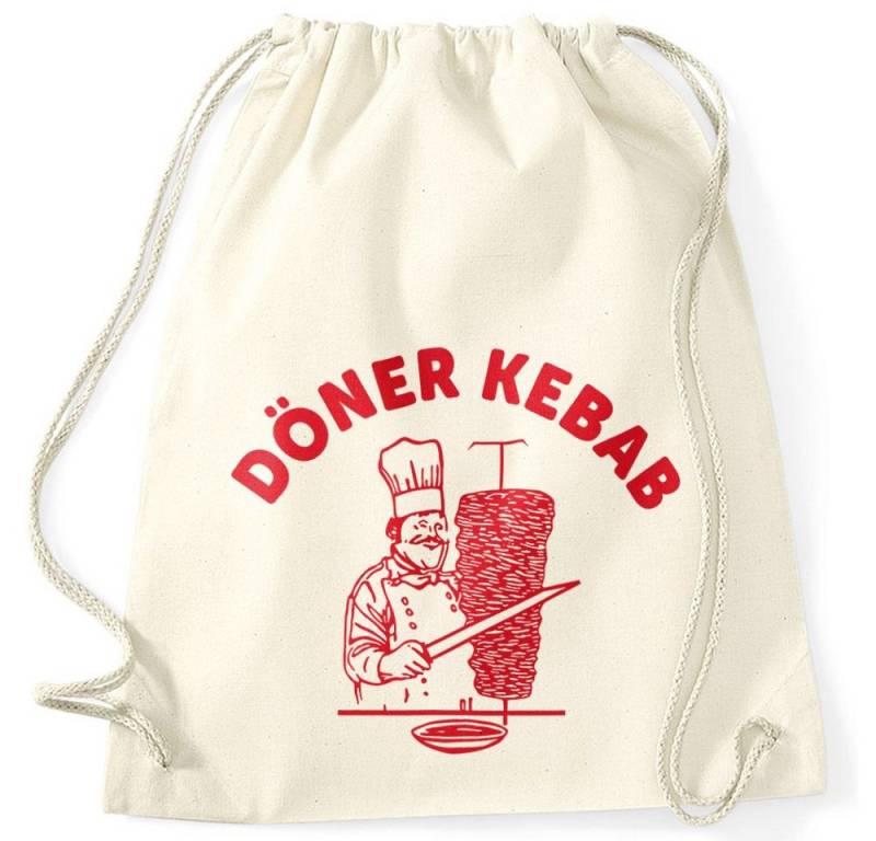 MoonWorks Turnbeutel Turnbeutel Döner Kebab Dönerspieß Hipster Beutel Tasche Gymsac Gymbag von MoonWorks