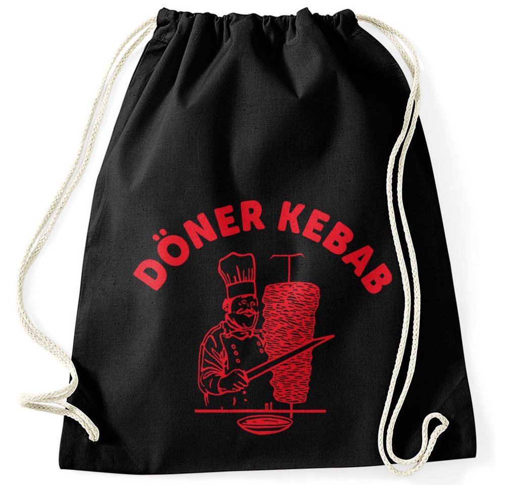 MoonWorks Turnbeutel Turnbeutel Döner Kebab Dönerspieß Hipster Beutel Tasche Gymsac Gymbag von MoonWorks