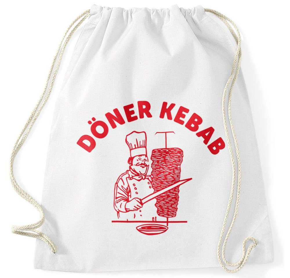 MoonWorks Turnbeutel Turnbeutel Döner Kebab Dönerspieß Hipster Beutel Tasche Gymsac Gymbag von MoonWorks