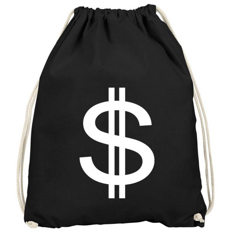 MoonWorks Turnbeutel Turnbeutel Dollar Zeichen Symbol Money Bag Geldsack Moonworks® von MoonWorks