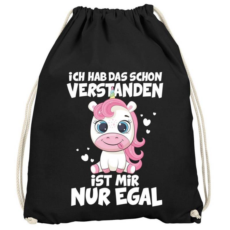 MoonWorks Turnbeutel Turnbeutel Einhorn Spruch lustig Ich hab das schon verstanden es ist von MoonWorks
