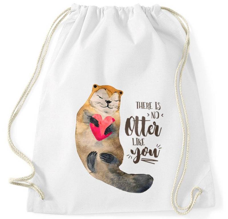 MoonWorks Turnbeutel Turnbeutel Geschenk There is no otter like you Liebe Spruch Love von MoonWorks