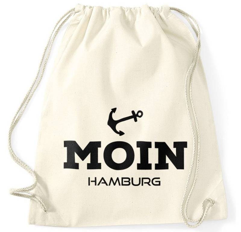 MoonWorks Turnbeutel Turnbeutel Moin Hamburg Anker von MoonWorks