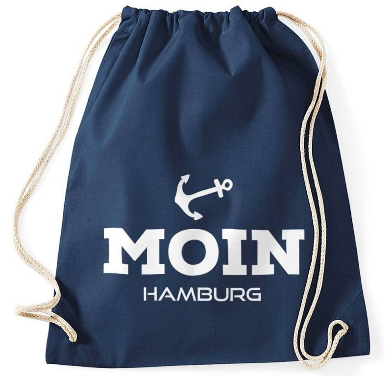 MoonWorks Turnbeutel Turnbeutel Moin Hamburg Anker von MoonWorks