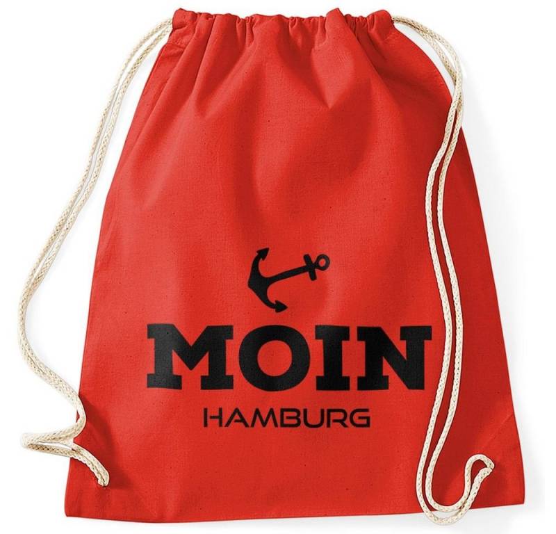 MoonWorks Turnbeutel Turnbeutel Moin Hamburg Anker von MoonWorks