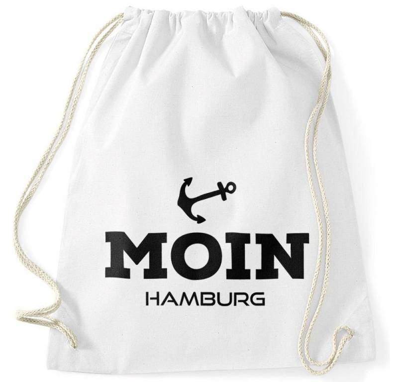 MoonWorks Turnbeutel Turnbeutel Moin Hamburg Anker von MoonWorks