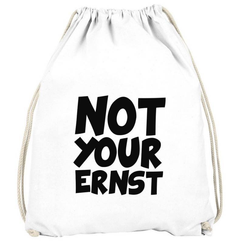 MoonWorks Turnbeutel Turnbeutel Not Your Ernst Spruch lustig Statement Gymbag Moonworks® von MoonWorks