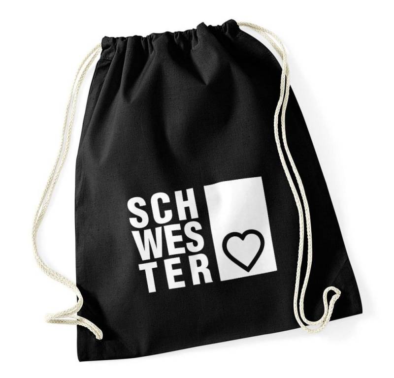 MoonWorks Turnbeutel Turnbeutel Schwesterherz Schwester Geschenk Gymbag von MoonWorks