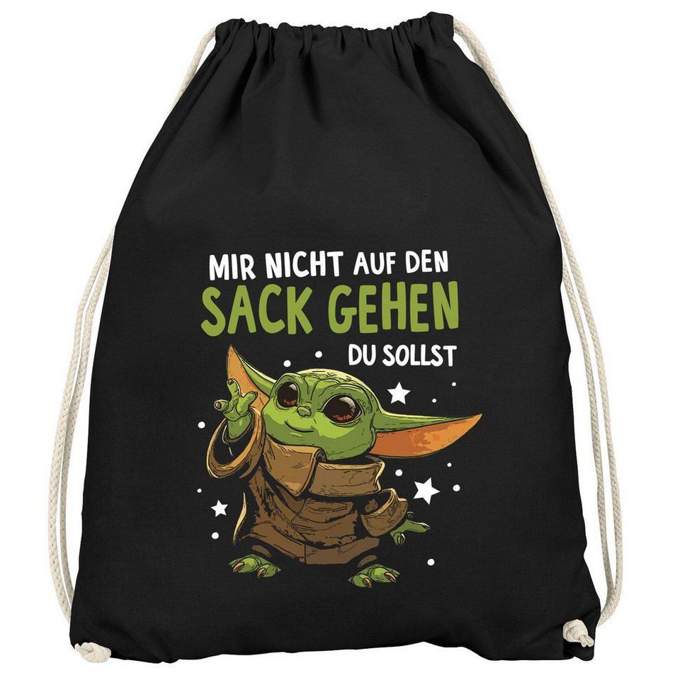 MoonWorks Turnbeutel Turnbeutel Spruch lustig Baby Mir nicht auf den Sack gehen du sollst von MoonWorks