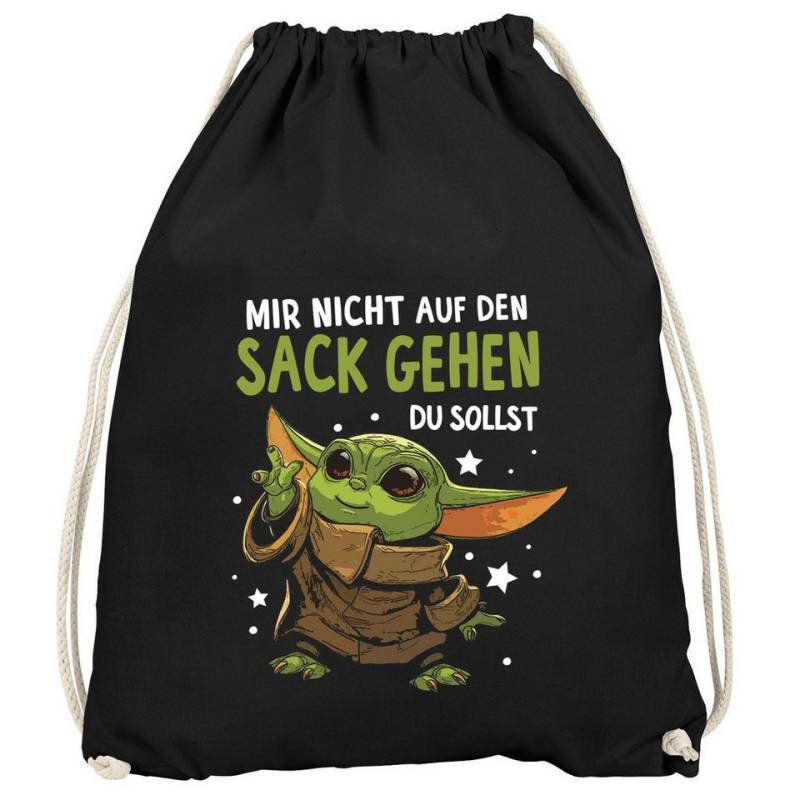 MoonWorks Turnbeutel Turnbeutel Spruch lustig Baby Mir nicht auf den Sack gehen du sollst von MoonWorks