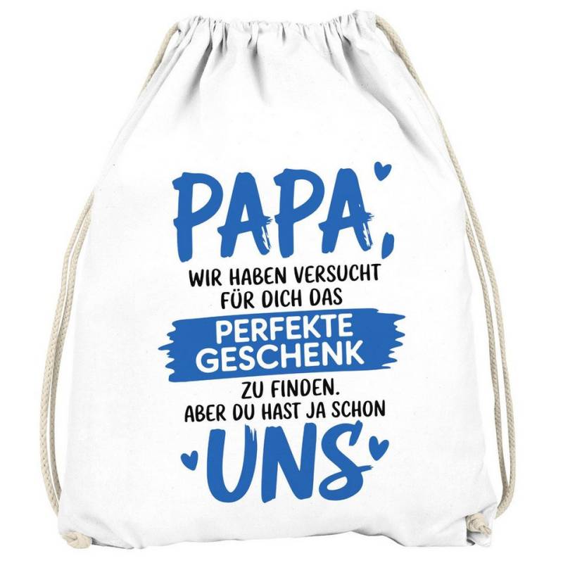 MoonWorks Turnbeutel Turnbeutel Spruch lustig Bonus-Papa Opa Geschenkidee Väter Großväter von MoonWorks