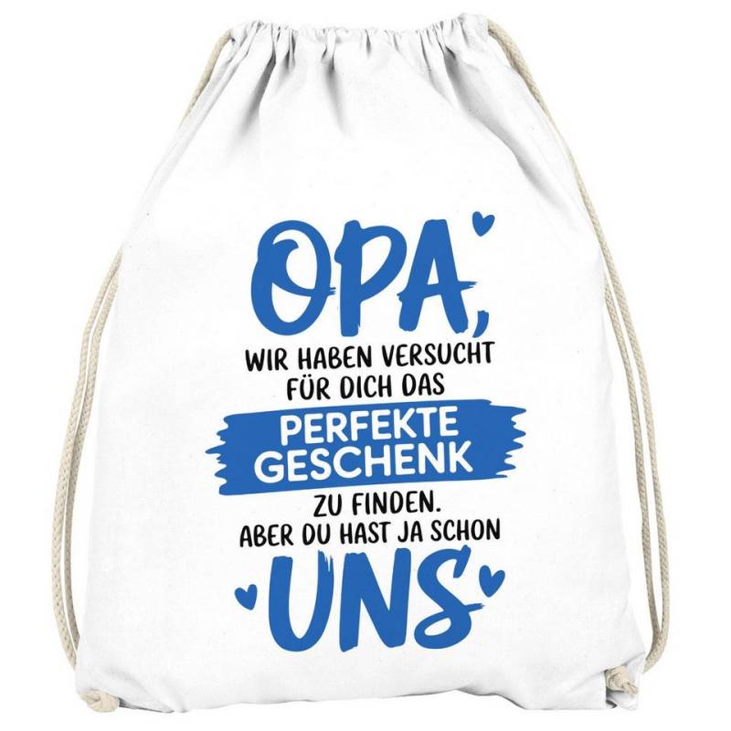MoonWorks Turnbeutel Turnbeutel Spruch lustig Bonus-Papa Opa Geschenkidee Väter Großväter von MoonWorks