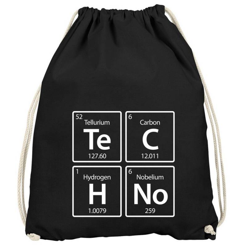 MoonWorks Turnbeutel Turnbeutel Techno Periodensystem chemische Elemente Feiern Party von MoonWorks