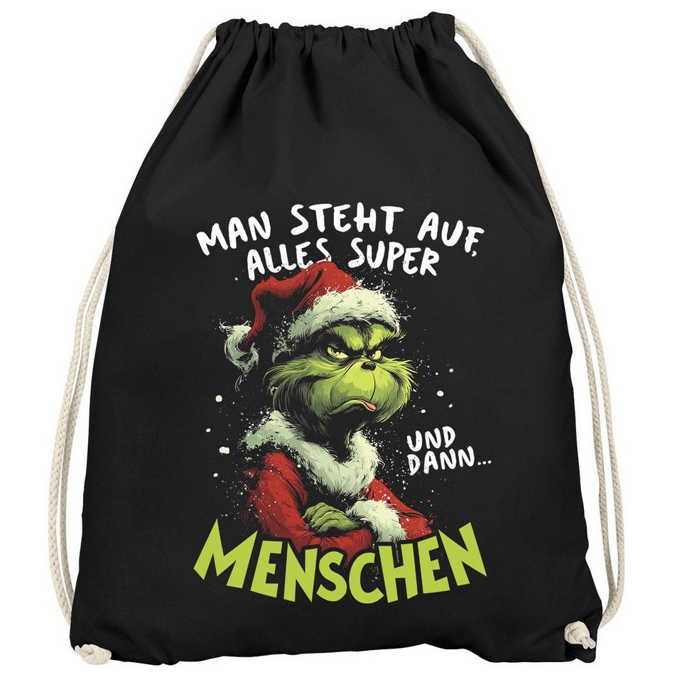 MoonWorks Turnbeutel Turnbeutel Weihnachten mit sarkastischem Spruch – Sportbeutel mit von MoonWorks