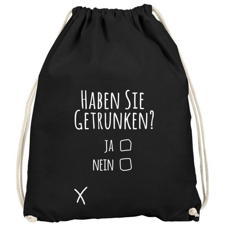 MoonWorks Turnbeutel Turnbeutel mit Spruch Haben Sie getrunken? lustiger Turnbeutel Saufen von MoonWorks