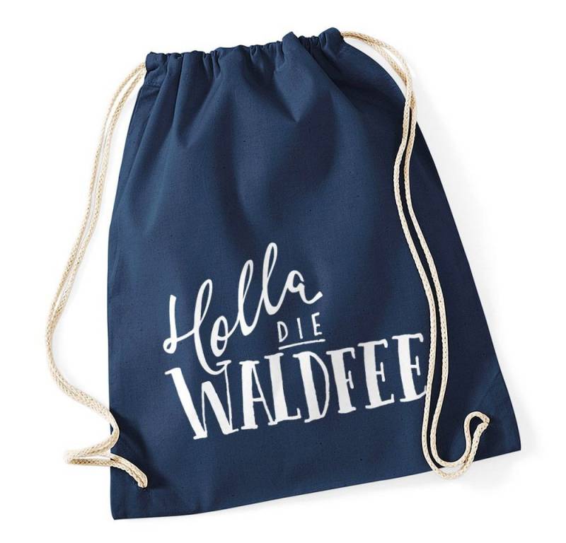 MoonWorks Turnbeutel lustiger Turnbeutel mit Spruch Holla die Waldfee Sprüche Spruchbeutel von MoonWorks