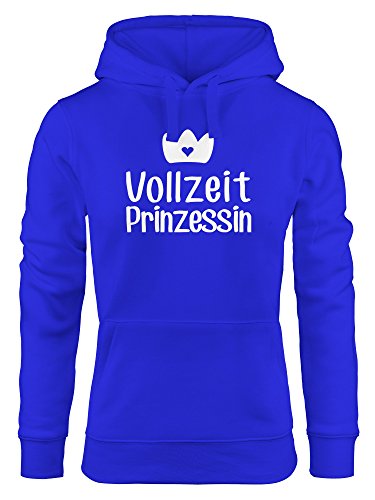 MoonWorks süßer Hoodie für Damen, Vollzeit Prinzessin, Sweatshirt Kapuze Kapuzenpullover blau L von MoonWorks