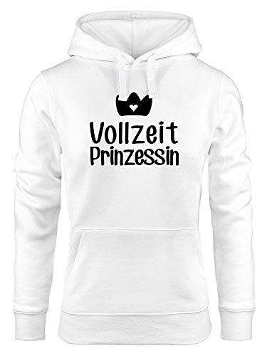 MoonWorks süßer Hoodie für Damen, Vollzeit Prinzessin, Sweatshirt Kapuze Kapuzenpullover weiß XL von MoonWorks