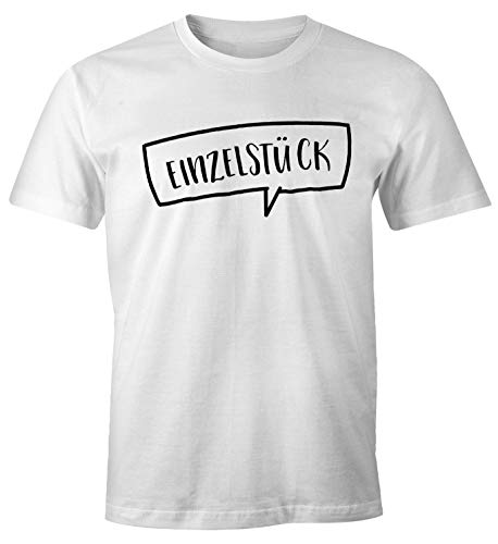 MoonWorks witziges Herren T-Shirt Einzelstück Sprüche Spruch Fun-Shirt für Männer Geburtstag weiß L von MoonWorks