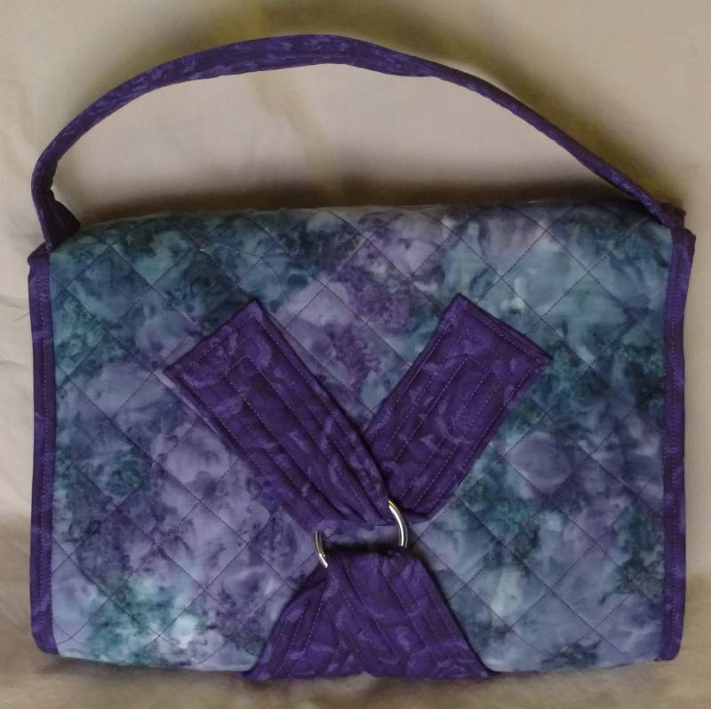 Ausklappbarer Toiletten- Oder Kosmetikorganizer, Blau/Lila/Petrol, Gesteppt Hand-Made - Neu Ausklappbarer Toiletten- Oder Kosmetikorganizer, Blau/Lila/Petrol, Gesteppt Hand-Made - Neu von MoonZebraArts