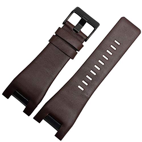 Leder 32mm Armband-Uhrenarmband Brownb Schwarz Buckle 32-18mm von Moonbaby