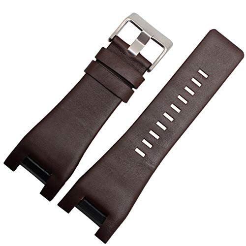 Leder 32mm Armband-Uhrenarmband Brownb Silver Buckle 32-18mm von Moonbaby