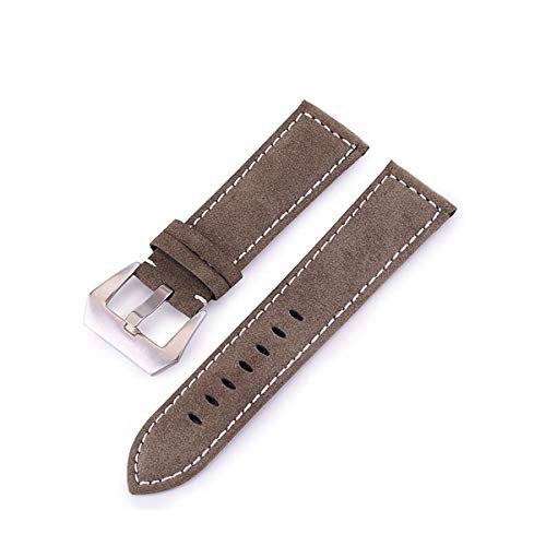 Leder Uhrenarmbänder Uhrenzubehör 20mm 22mm 18-24mm Uhrenarmband-Armee-Grün 20mm von Moonbaby