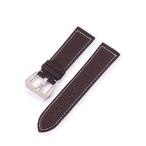 Leder Uhrenarmbänder Uhrenzubehör 20mm 22mm 18-24mm Uhrenarmband Braun 20mm von Moonbaby