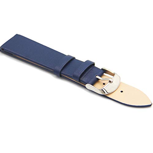 Leder-Uhrenarmband-Bügel-Uhr-Zubehör Damen Herren Uhrenarmbänder 12mm 14mm 16mm 18mm 20mm 22mm 12mm blau von Moonbaby