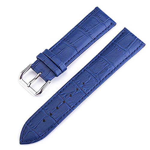 Multicolor-Uhrenarmband-Gurt-Frau Uhrenarmbänder Lederband 10-24mm Blau 14mm von Moonbaby
