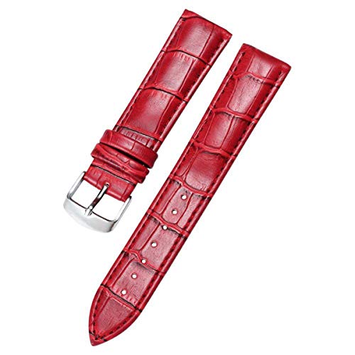 Uhrenarmband-Gurt-Männer Frauen-Uhrenarmband 18mm 20mm 22mm Uhrenzubehör 5 Red 16mm von Moonbaby