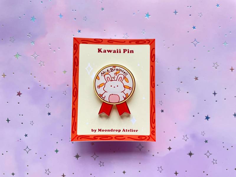 Bunny Pin | Kawaii Braincell Reward Acryl Brosche Anstecker Rabbit Art Small Gift Bunny Pin | Kawaii Braincell Reward Acryl Brosche Anstecker Rabbit Art Small Gift von MoondropAtelier