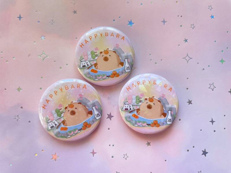 Capybara Button | 37mm Anstecknadel Glücksbringer Niedliche Pins Kawaii Anstecker Capybara Button | 37mm Anstecknadel Glücksbringer Niedliche Pins Kawaii Anstecker von MoondropAtelier