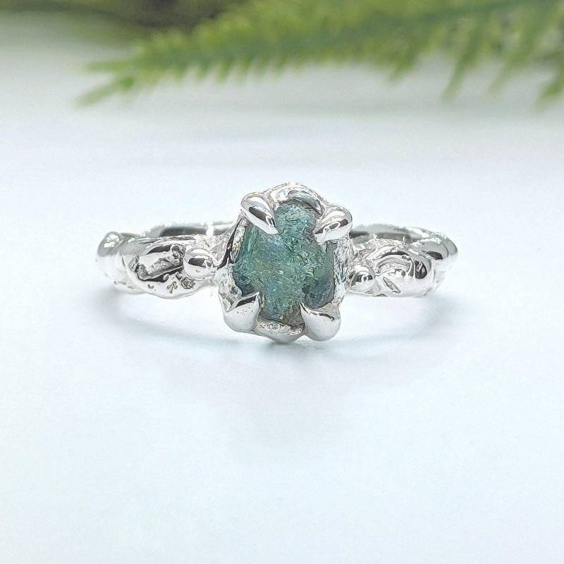 Montana Saphir Ring Einzigartiger Verlobungsring Aus 925 Sterling Silber Montana Saphir Ring Einzigartiger Verlobungsring Aus 925 Sterling Silber von MoondropCreationsCA