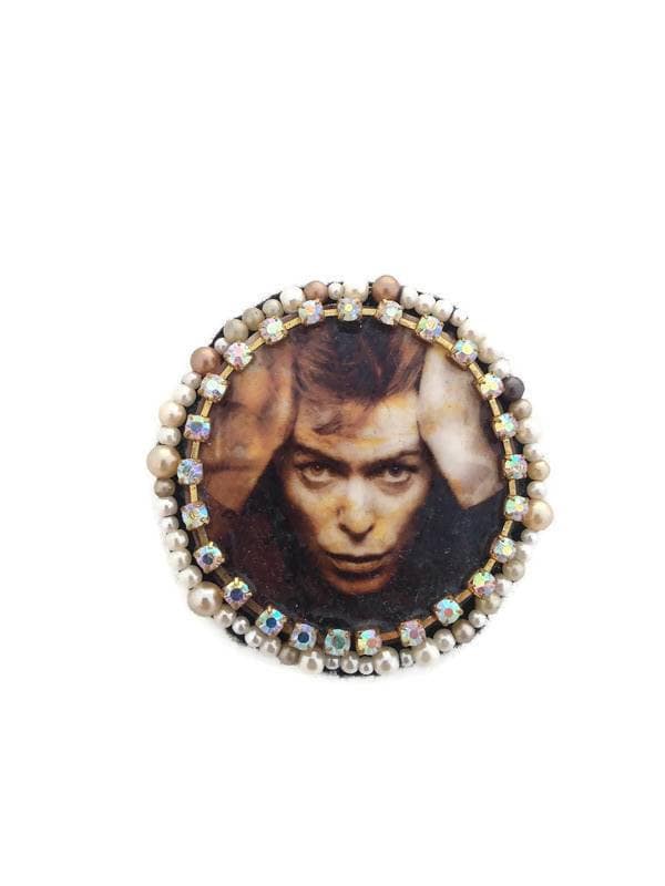 Bowie Brosche - Helden Handarbeit Fan Tribute Bowie Brosche - Helden Handarbeit Fan Tribute von MoondustJewels85