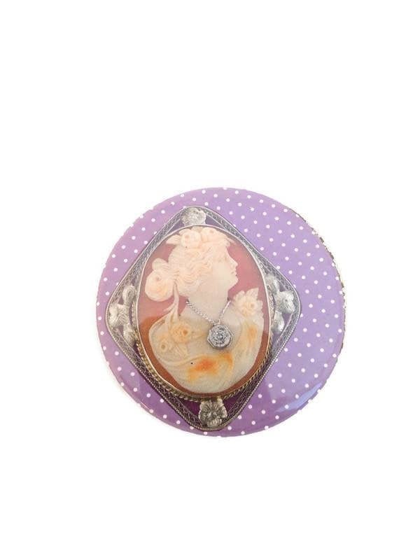 Paper Collage Button Pin - Handgefertigte Unikat Schmuck Brosche Kamee Paper Collage Button Pin - Handgefertigte Unikat Schmuck Brosche Kamee von MoondustJewels85