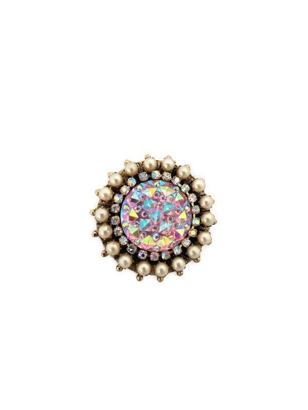 Rosa Druzy Brosche - Perlen Aurora Edel Modern Rosa Druzy Brosche - Perlen Aurora Edel Modern von MoondustJewels85
