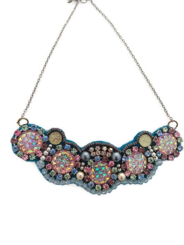 Rosa Druzy Halskette - Handgefertigt Rosa Druzy Halskette - Handgefertigt von MoondustJewels85