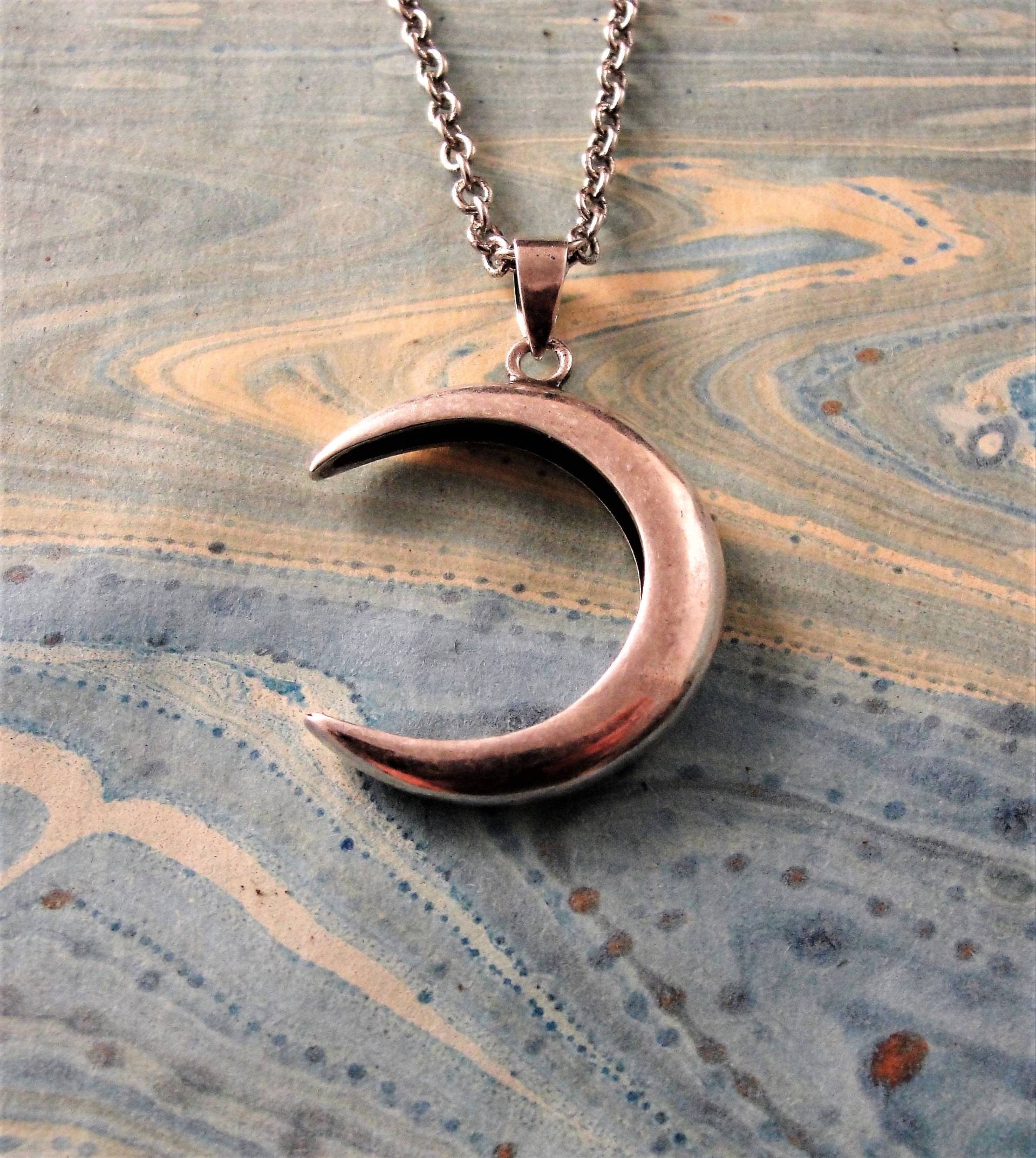 Mond Schmuck, Halskette, Anhänger, Halbmond Schmuck Mond Schmuck, Halskette, Anhänger, Halbmond Schmuck von Moonfires