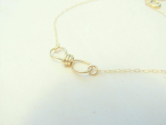 Unendlichkeit Halskette - Handgemachte Charme Gold Versprechen Statement Beste Freundin Geschenk von MoonliDesigns