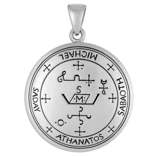 Moonlight Mysteries Sterling Silber Sigil von Erzengel Michael Talisman Anhänger Moonlight Mysteries Sterling Silber Sigil von Erzengel Michael Talisman Anhänger von Moonlight Mysteries