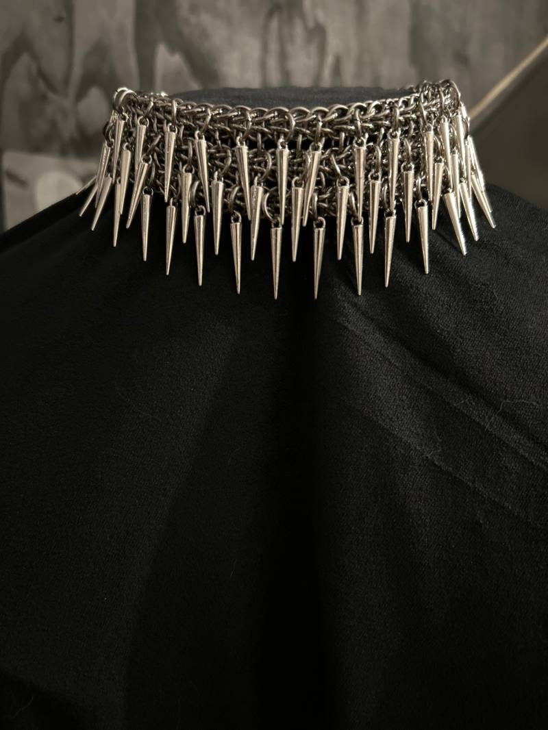 Chainmaille Collier Mit Spikes von MoonlightChainShop