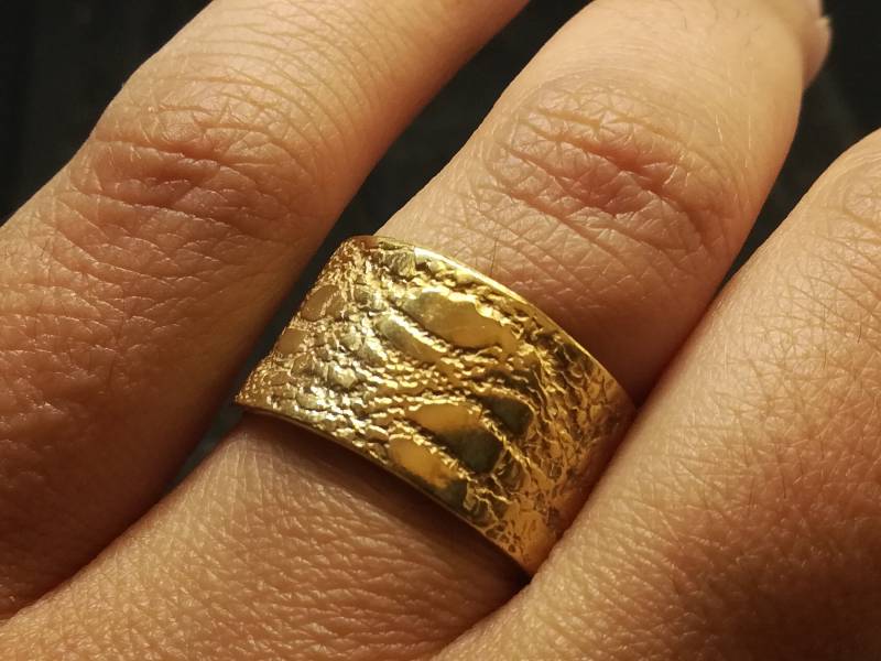 Breite Vergoldeter Ring von MoonlightJewelArt