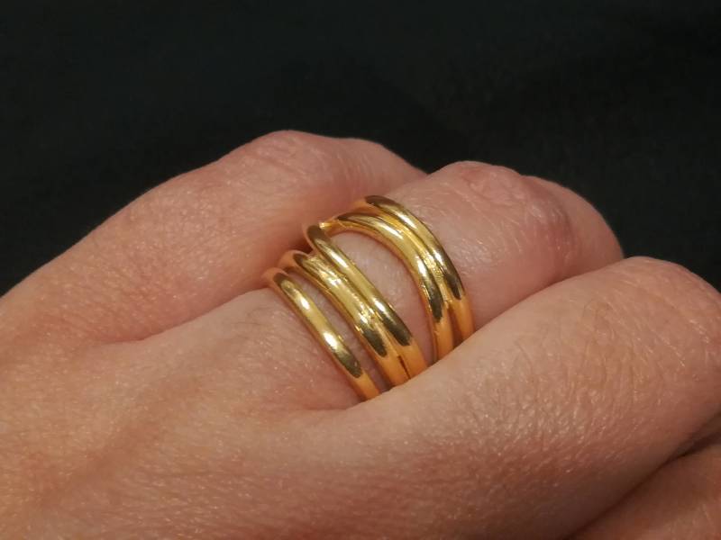 Breite Vergoldeter Ring von MoonlightJewelArt