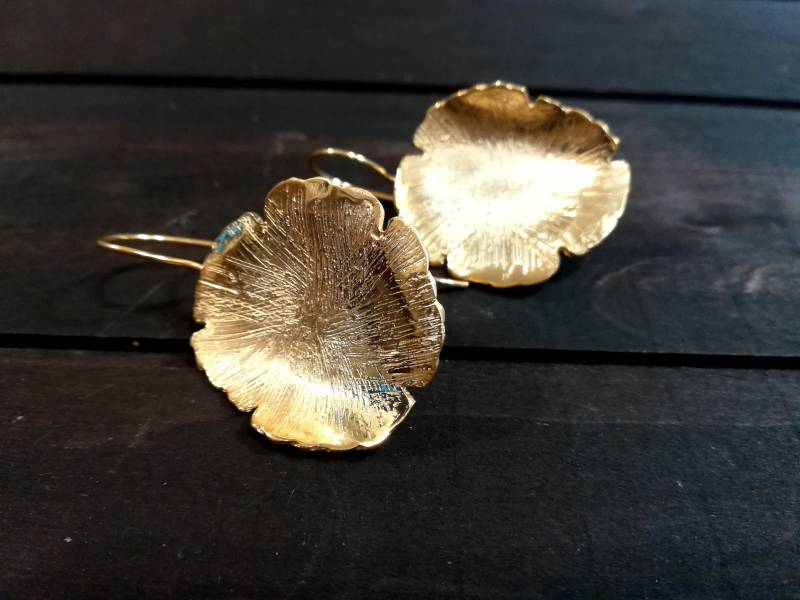 Goldohrringe - Hochzeit Ohrringe Goldohrringe - Hochzeit Ohrringe von MoonlightJewelArt