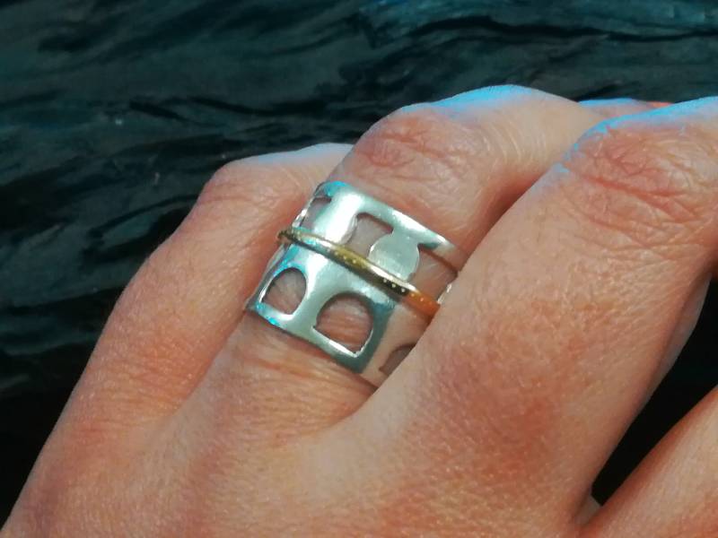 Silber Und Goldring Silber Und Goldring von MoonlightJewelArt