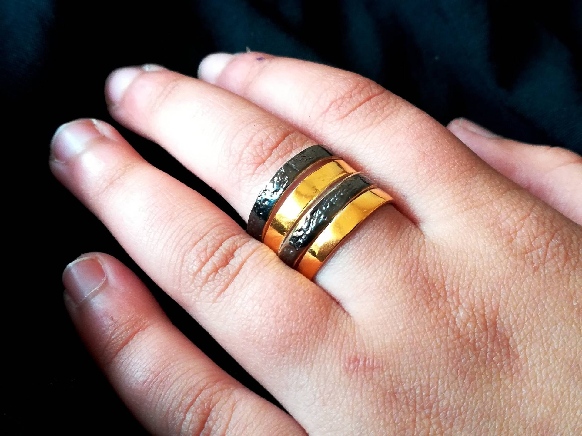 Silber Und Goldring Silber Und Goldring von MoonlightJewelArt