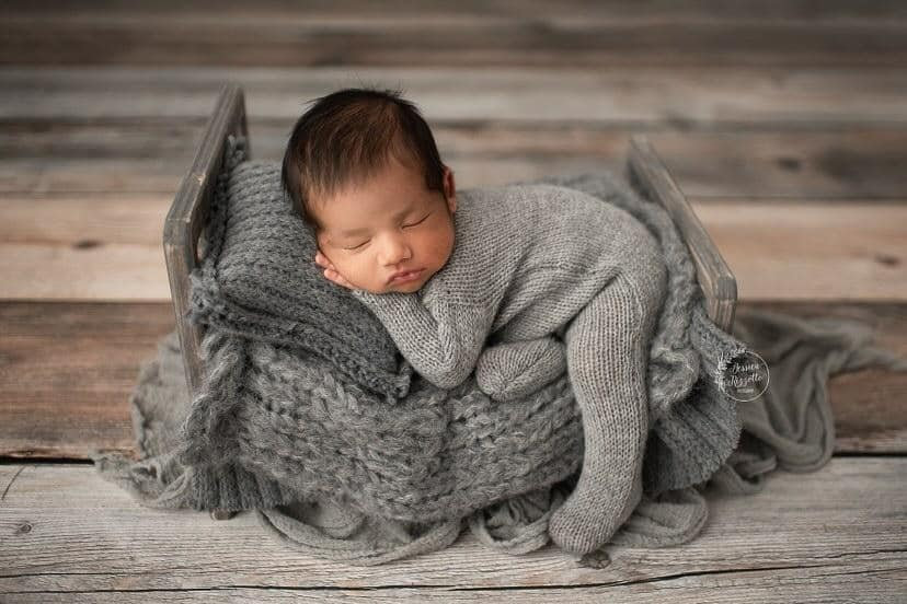 Neugeborenen Strampler Mit Füßen Fotografie Requisite Alpaka Strick Romper Neugeborene Jungen Outfit Schläfer Strickkrawatten Mütze 51 Farben Zur von MoonlightPhotoProps